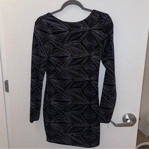Long sleeve mini dress